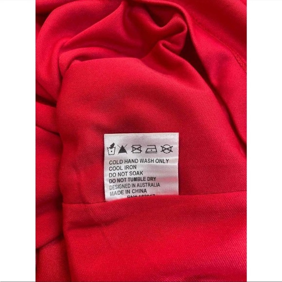 PRINCESS POLLY NWT! LILLIE LONG SLEEVE RED DRESS SIZE 10 - Picture 6 of 6